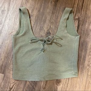 Ribbed Pacsun Cropped Tank